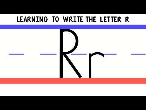 Write the Letter R - ABC Writing for Kids - Alphabet Handwriting by 123ABCtv