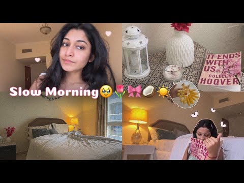 Simple Morning Routine: Slow Early Morning , Reading , Packing ✨🌷Vlog✨