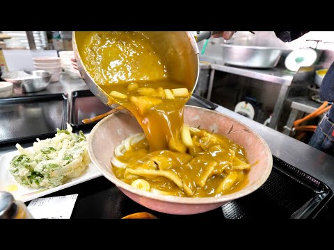 Behind the Scenes of a Super Popular Udon Restaurant With Huge Bowls of Meat Soup Udon!