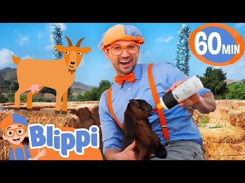 Blippi Feeds Baby Goats! 🐐 | Fun Farm Adventure for Kids | Educational Videos for Kids