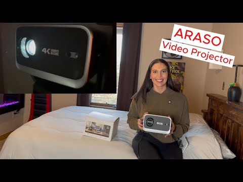 ARASO Video Projector, great quality with easy setup!#projector #video #screen