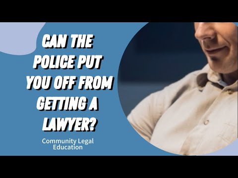 Can the Police put you off getting legal advice from a Lawyer?