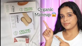 My First Impression Of Organic Makeup 😍|Organic Harvest Makeup Products