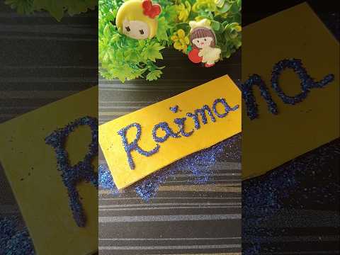 Glitter name art Ep -2 #glitter #nameart #shorts #stickersdiiiva