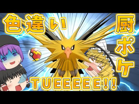 【ポケモン剣盾】色違いのサンダーは雷の神…しかも三鳥の中では一番素早いからスピードボールで欲しぃわね…【ゆっくり実況】