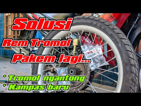 Solusi tromol belakang ngantong aus rem pakem Vega ZR RR Jupiter robot new Vixion Scorpio RX king