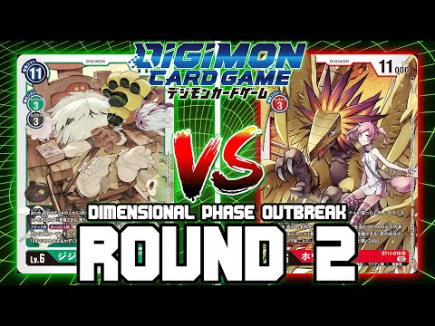 Jijimon VS Phoenixmon!! | Digimon Card Game: BT-11 Dimensional Phase Outbreak (ROUND 2)