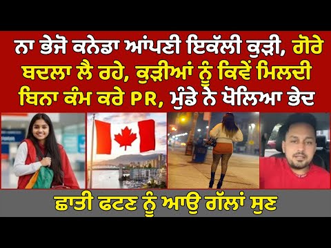 🔵 Canada ਚ ਬਿਨਾ ਕੰਮ ਕਿਵੇਂ PR ਮਿਲਦੀ ਕੁੜੀਆਂ ਨੂੰ ? ਕਿਵੇਂ ਗੋਰੇ ਲੈ ਰਹੇ ਬਦਲਾ, ਛਾਤੀ ਫਟਣ ਨੂੰ ਆਉ ਸੁਣ ਕੇ |