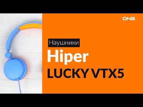 Распаковка наушников Hiper LUCKY VTX5 голубой / Unboxing Hiper LUCKY VTX5