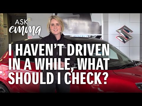 If I haven't used my car for a while, what should I check?