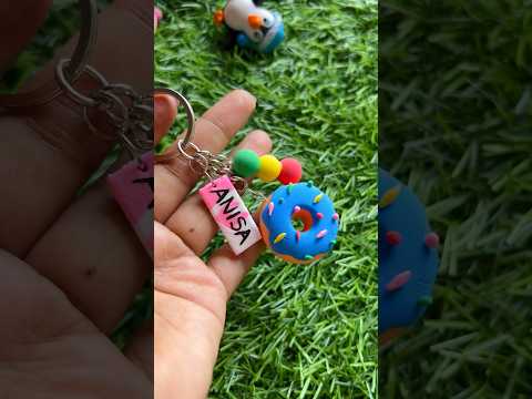 DIY donuts key chain #diy #donutskeychain #youtubepartner #shorts