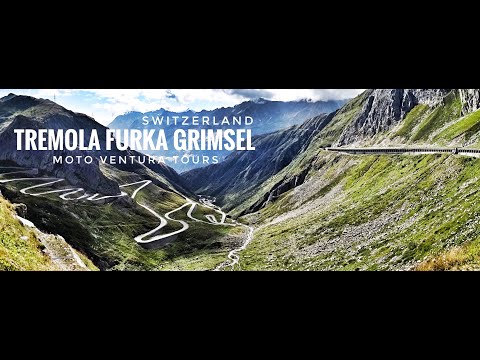 Motorcycle the Tremola, Furka & Grimsel Passes Switzerland including the Devil's Bridge & Piz Gloria