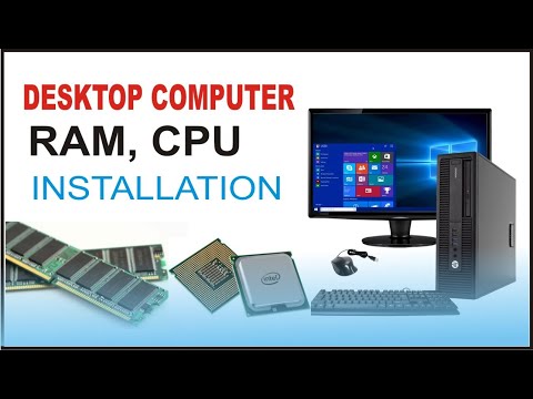 Computer Motherboard | RAM installation | CPU installation on a Desktop Computer