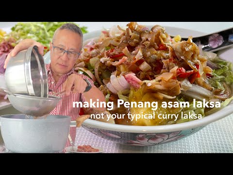 What's so special about Penang laksa or asam laksa? It's sour, spicy and tangy without coconut milk