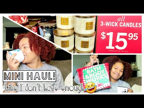 BATH AND BODY WORKS MINI HAUL|MY PLANS FOR SAS|Candles & Body Care