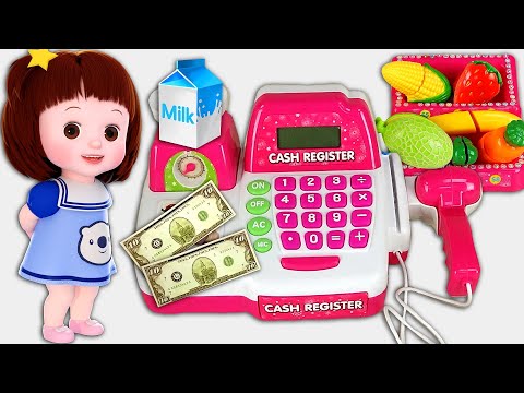 Baby Doli and cash register mart shopping