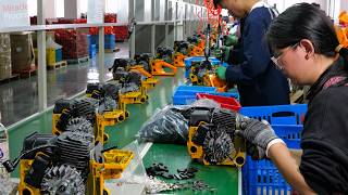 Inside the Chinese Factory The Fascinating Mass Production Journey of Gasoline Powered Chainsaws