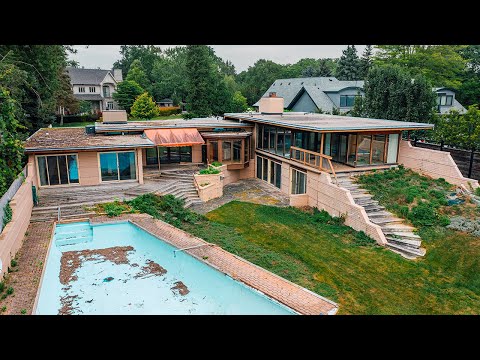 Millionaires Stunning ABANDONED Lakefront Mid Century Modern Dream Mansion l UNTOUCHED SINCE 1957!