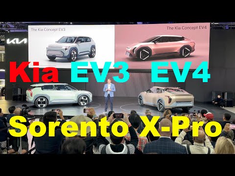 Kia  EV3, EV4 & New Sorento Revealed at LA Auto Show