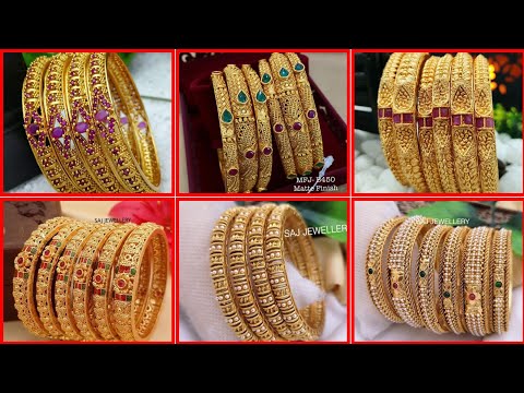 22 K solid gold filigree design bangle/cuff set of 3 pcs. Fully handmade piece, could be made