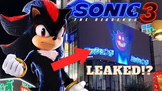 SONIC MOVIE 3 MARKETING LEAKED IN TOKYO!?