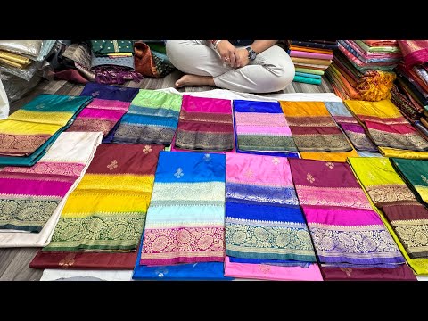 Best Wholesale Saree Shop In Chickpet 🛍️😱🛍️ Single Saree Courier Available