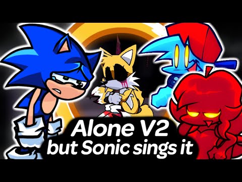 Alone V2 Sega Mix - but Sonic and Tails sings it cover | Friday Night Funkin'