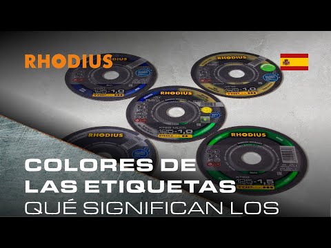 Por qué las etiquetas de los discos de corte tienen colores diferentes?