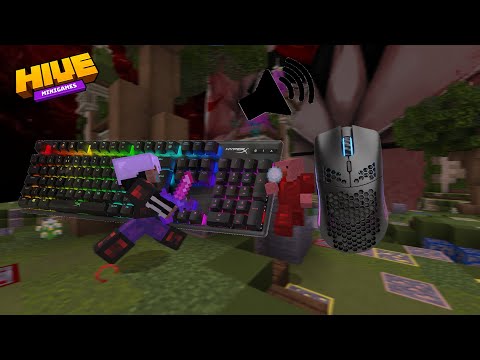 (Tryhard) The Hive skywars (KEYBOARD AND MOUSE SOUNDS) [4K 240fps]