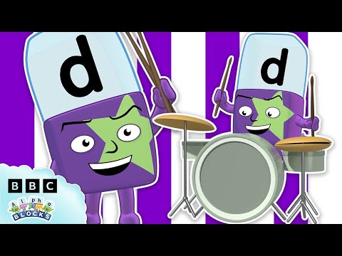 💥Daring Alphablock D! | Letter of the Week | Learn to Spell | @officialalphablocks