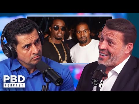 "Diddy’s Businesses Were FALLING APART" - Tony Robbins WILD Moments Coaching Diddy, Kanye & Kim K