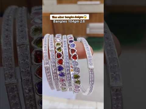 🥀Beautiful silver Bangles set ♥️😱👌#silverbangles #bangles #banglesset #shorts @ajaymahanta7859