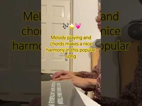 Melody playing and chords - what a combination ❤️ #intermediatepiano #selftaughtpiano