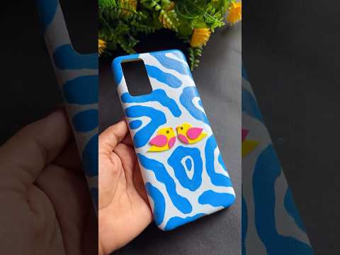 Easy mobile cover painting #reuseoldmobilecover #shorts #craft  #youtubepartner