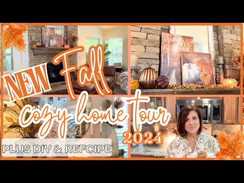 NEW🍁Fall Home Tour 2024: Cozy Decor Ideas | PLUS An Easy DIY & Yummy Autumn Recipe!