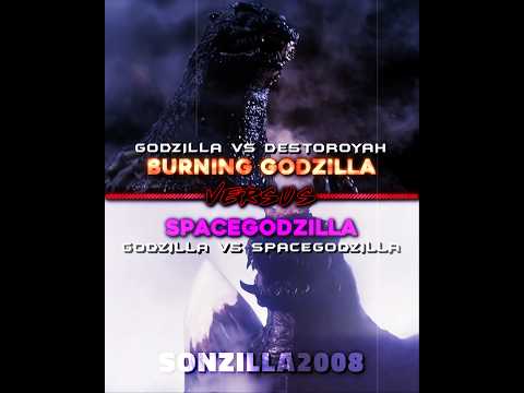 Burning Godzilla vs Spacegodzilla #shorts #godzilla #fyp #debate #1v1