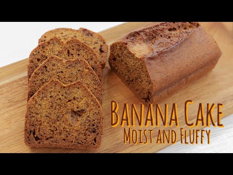 Moist and Fluffy Banana Cake | Very Easy Recipe