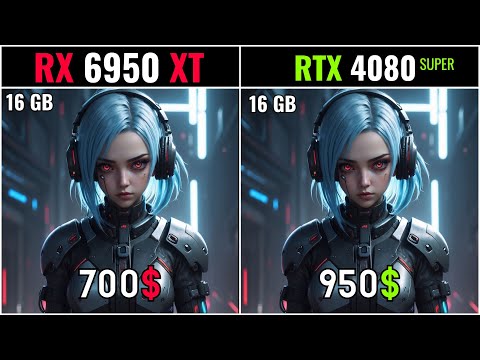 RTX 4080 SUPER VS RX 6950 XT + I9 13900K - 20GAMES TESTED 1080P - 2K - 4K