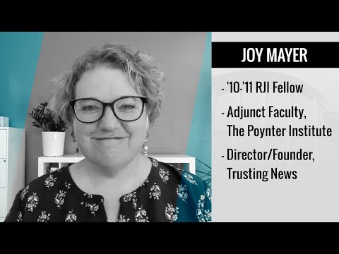 RJI Insight: Joy Mayer, director of Trusting News