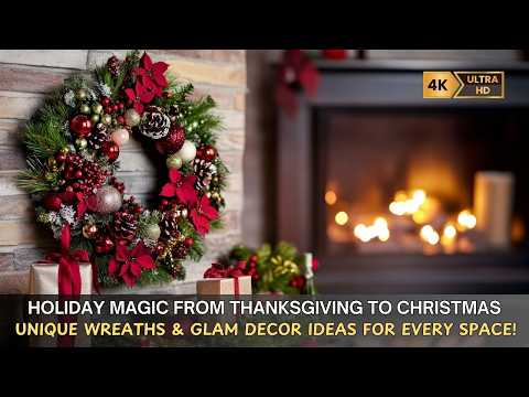 Holiday Magic from Thanksgiving to Christmas: Unique Wreaths & Glam Decor Ideas for Every Space!