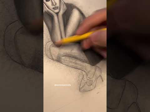 DRAWING ARIANA pt3(tiktok: raymond.portraits) #art #artistdrawing #shortsvideo #artist #arianagrande