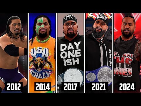 The Evolution of Jimmy Uso Entrances in WWE Games !!! (WWE 13 - WWE 2K24)