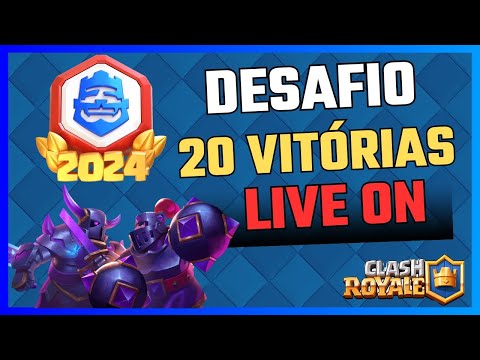 JOGANDO O DESAFIO DAS 20 VITÓRIAS NO CLASH ROYALE ! 🔥