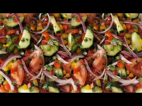 Cucumber Tomato Onion  Salad Recipe || Kachumber Salad || Salsa || South African Salads