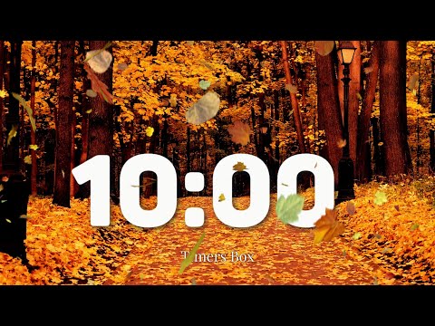 🍂 10 Minute Autumn Timer: Relaxing Music & Nature Sounds for a Tranquil Break 🍁