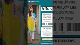 Zellbury Summer Collection 3 piece | Digital print Lawn #youtubeshorts #ytshorts #youtube #zellbury