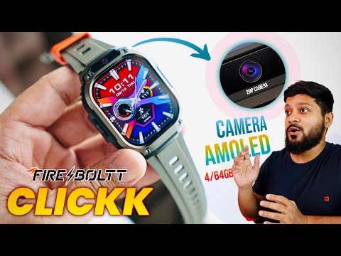 Fireboltt Clickk  Android Watch Review || Amoled Display, 4/64GB storage, 2MP Camera