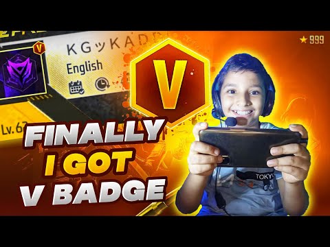 FINALLY I GOT V BADGE IN MY ID ||KADDU GAMING 🔥