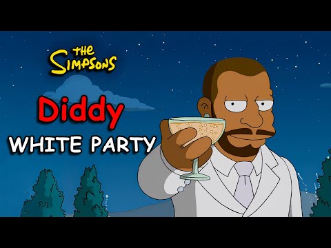 The Day Homer Goes to a Diddy WHITE PARTY | The Simpsons Recap