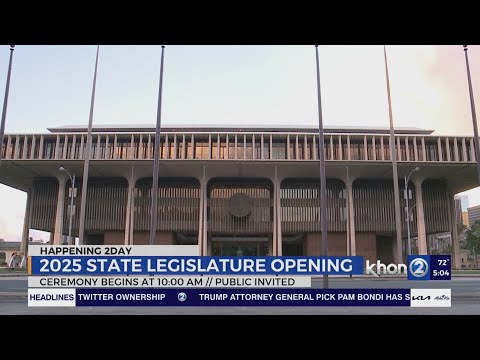 Hawaii State Legislature commences 2025 session -- Lauren Matsumoto